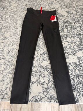 SPANK Black High-Rise Pleather Leggings